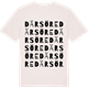 Vintage White t-shirt med Där Söre ordlek t-shirt