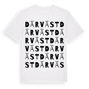 Där väst ordlek t-shirt – ekologisk bomull t-shirt från PinShirt
