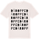 Vintage White t-shirt med Däroppe ordlek t-shirt