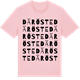 Pink Cotton t-shirt med Däröste ordlek t-shirt