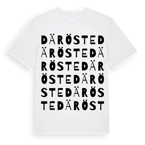 Däröste ordlek t-shirt – ekologisk bomull t-shirt från Pinshirt