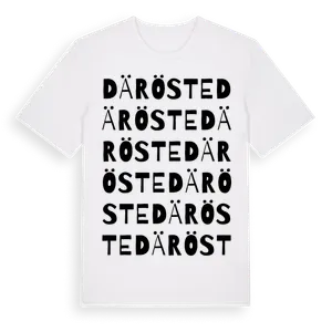 Däröste ordlek t-shirt – ekologisk bomull t-shirt från Pinshirt