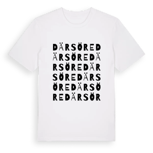 Därsöre ordlek t-shirt – ekologisk bomull t-shirt från PinShirt