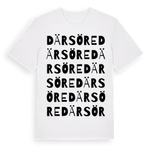 Därsöre ordlek t-shirt – ekologisk bomull t-shirt från Pinshirt