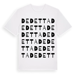 Dedetta ordlek t-shirt – ekologisk bomull t-shirt från Pinshirt