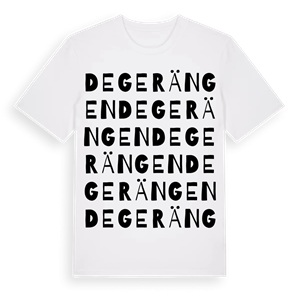 Degerängen ordlek t-shirt – ekologisk bomull t-shirt från PinShirt