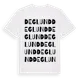 White t-shirt med Deglund ordlek t-shirt