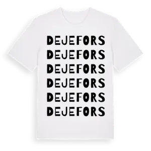 Dejefors ordlek t-shirt – ekologisk bomull t-shirt från Pinshirt