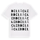 White t-shirt med Delbäcken ordlek t-shirt