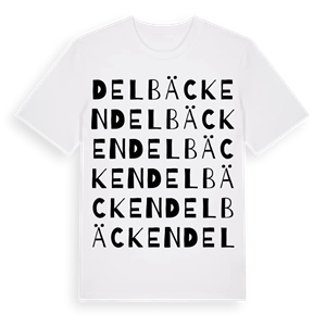 Delbäcken ordlek t-shirt – ekologisk bomull t-shirt från PinShirt