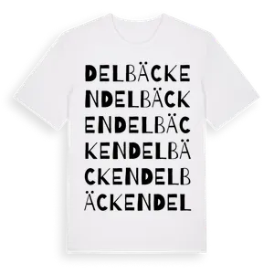 Delbäcken ordlek t-shirt – ekologisk bomull t-shirt från Pinshirt