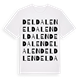 White t-shirt med Deldalen ordlek t-shirt