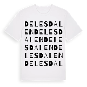 Delesdalen ordlek t-shirt – ekologisk bomull t-shirt från Pinshirt