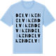 Blue Soul t-shirt med Delviken ordlek t-shirt