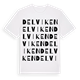 White t-shirt med Delviken ordlek t-shirt