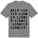 Mid Heather Gray t-shirt med Delviken ordlek t-shirt
