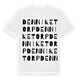 White t-shirt med Denniketorp ordlek t-shirt