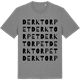 Mid Heather Gray t-shirt med Derktorpet ordlek t-shirt