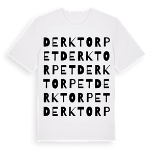 Derktorpet ordlek t-shirt – ekologisk bomull t-shirt från PinShirt