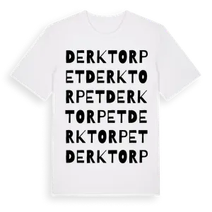Derktorpet ordlek t-shirt – ekologisk bomull t-shirt från Pinshirt