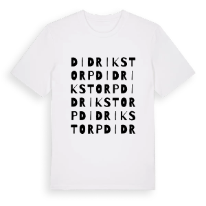 Didrikstorp ordlek t-shirt – ekologisk bomull t-shirt från PinShirt
