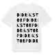 White t-shirt med Didrikstorp ordlek t-shirt