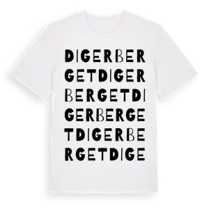 Digerberget ordlek t-shirt – ekologisk bomull t-shirt från Pinshirt