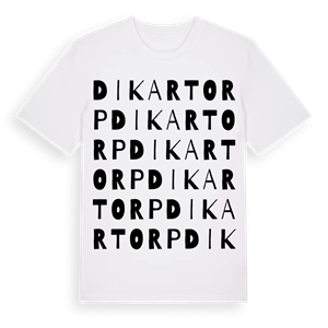 Dikartorp ordlek t-shirt – ekologisk bomull t-shirt från PinShirt