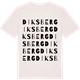 Vintage White t-shirt med Diksberg ordlek t-shirt