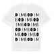 White t-shirt med Dimbo ordlek t-shirt