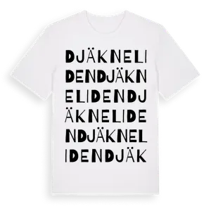 Djäkneliden ordlek t-shirt – ekologisk bomull t-shirt från Pinshirt