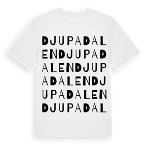 Djupa Dalen ordlek t-shirt – ekologisk bomull t-shirt från PinShirt