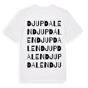 Djupdalen ordlek t-shirt – ekologisk bomull t-shirt från Pinshirt