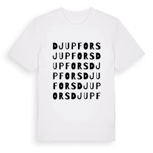Djupfors ordlek t-shirt – ekologisk bomull t-shirt från PinShirt