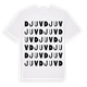 White t-shirt med Djuv ordlek t-shirt