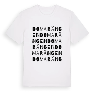Domarängen ordlek t-shirt – ekologisk bomull t-shirt från PinShirt