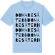 Blue Soul t-shirt med Domaresätern ordlek t-shirt