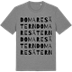 Mid Heather Gray t-shirt med Domaresätern ordlek t-shirt