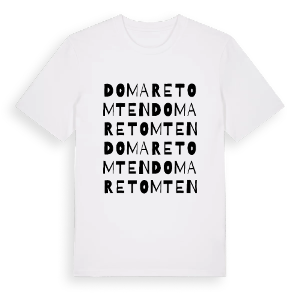 Domaretomten ordlek t-shirt – ekologisk bomull t-shirt från PinShirt