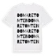 White t-shirt med Domaretomten ordlek t-shirt