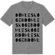 Mid Heather Gray t-shirt med Dömleskogen ordlek t-shirt
