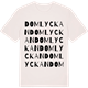 Vintage White t-shirt med Domlyckan ordlek t-shirt