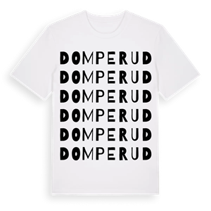 Domperud ordlek t-shirt – ekologisk bomull t-shirt från PinShirt