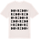 Vintage White t-shirt med Domre ordlek t-shirt