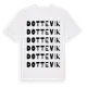 White t-shirt med Dottevik ordlek t-shirt