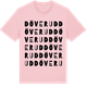 Pink Cotton t-shirt med Döverud ordlek t-shirt