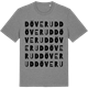 Mid Heather Gray t-shirt med Döverud ordlek t-shirt