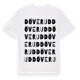 White t-shirt med Döverud ordlek t-shirt