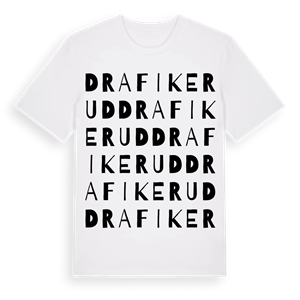 Drafikerud ordlek t-shirt – ekologisk bomull t-shirt från PinShirt