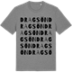 Mid Heather Gray t-shirt med Dragsön ordlek t-shirt